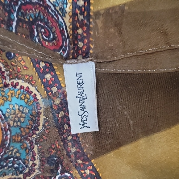 Authentic YSL sheer silk scarf - Picture 8 of 8